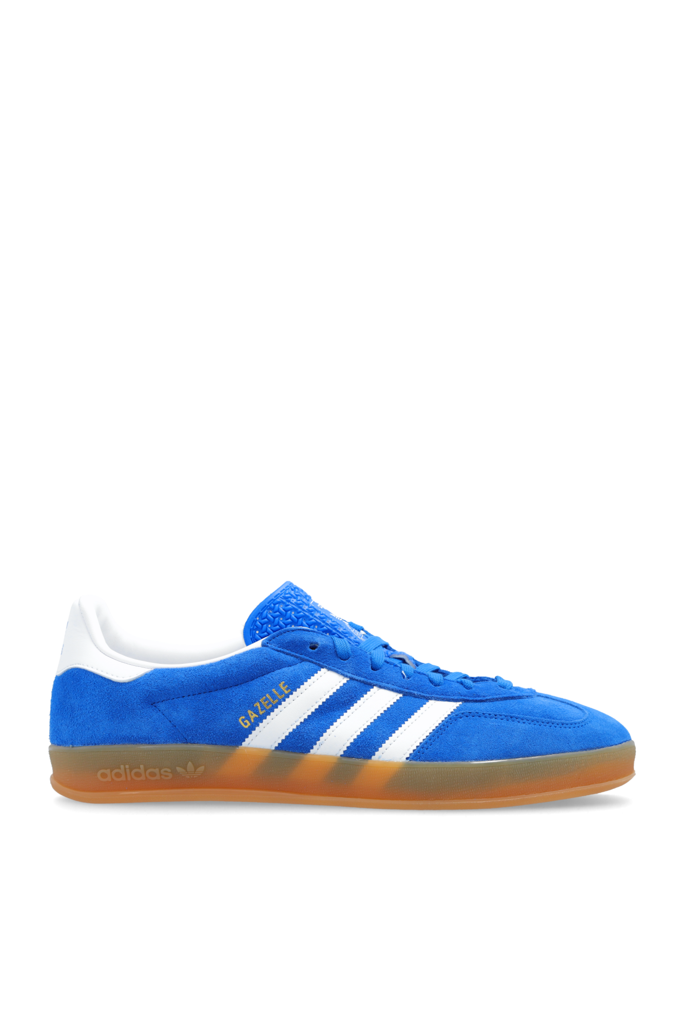 Adidas gazelle blue with gum sole hotsell